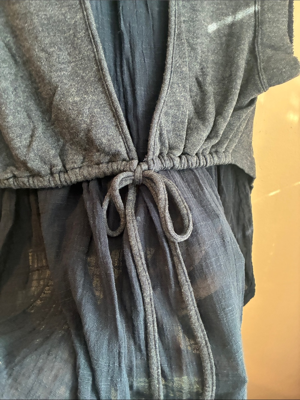 Free People Sleeveless Layered Women's Top - Charcoal Gray - Picture 6 of 10